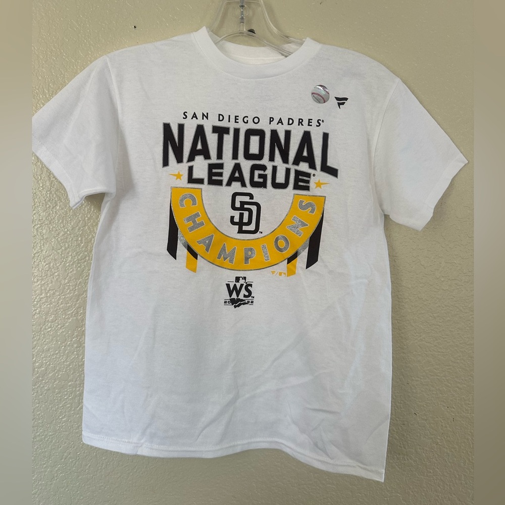 Fanatics kids San Diego Padres National League Champions T-Shirt Size S New